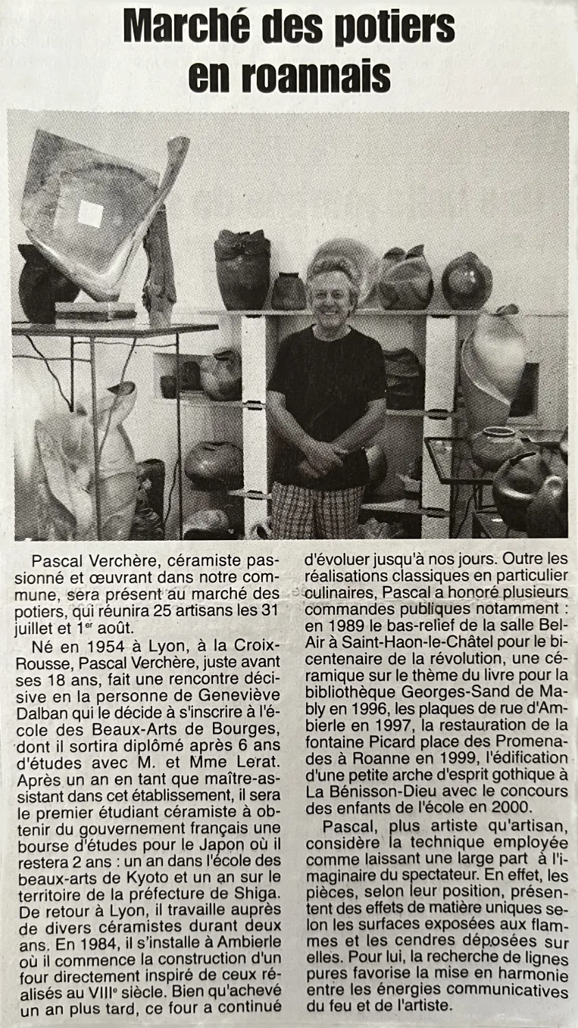 Marché des potiers en roannais